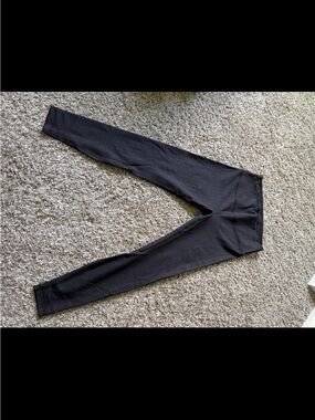 lululemon athletica Black Textured Leggings
